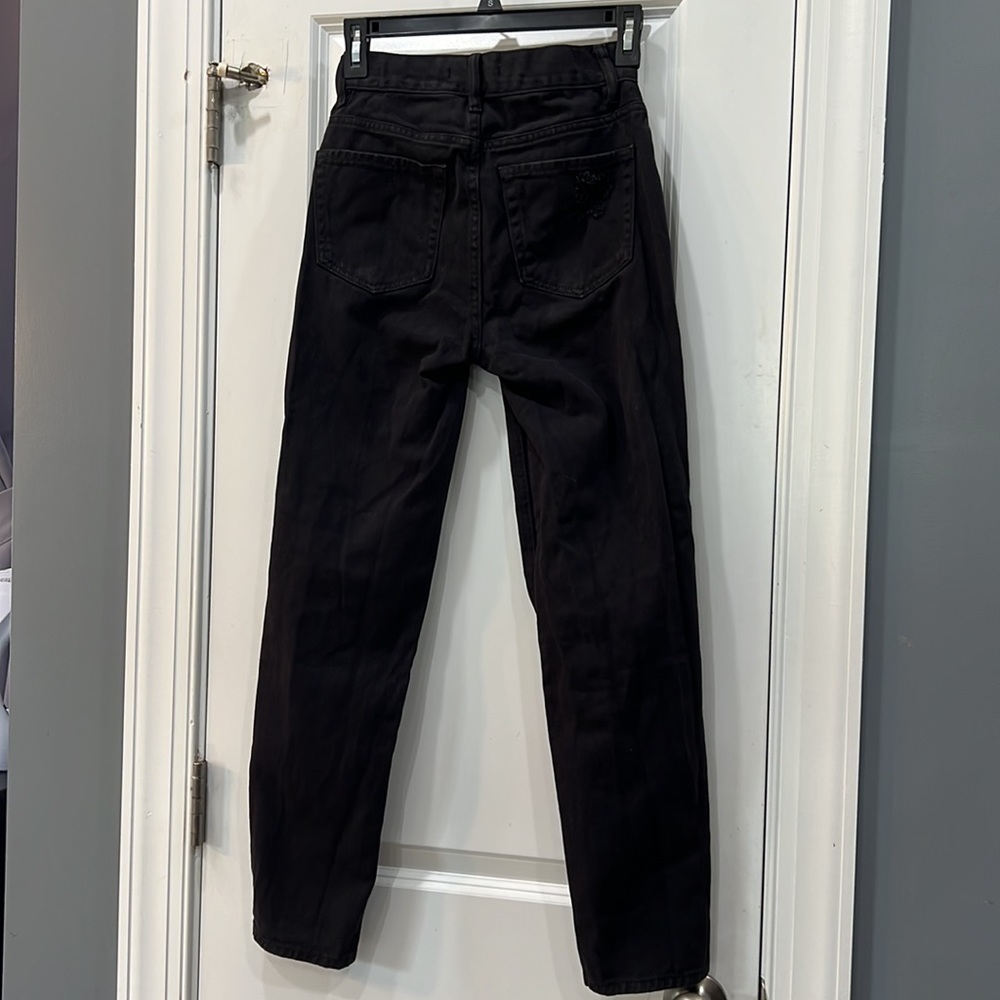 Pacsun Ultra High Rise Slim Black Ripped Jeans - Picture 3 of 10